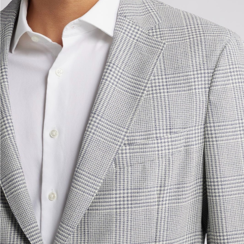 Boss Hanry Plaid Virgin Wool Sport Coat - Picture 3 of 8